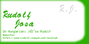 rudolf josa business card